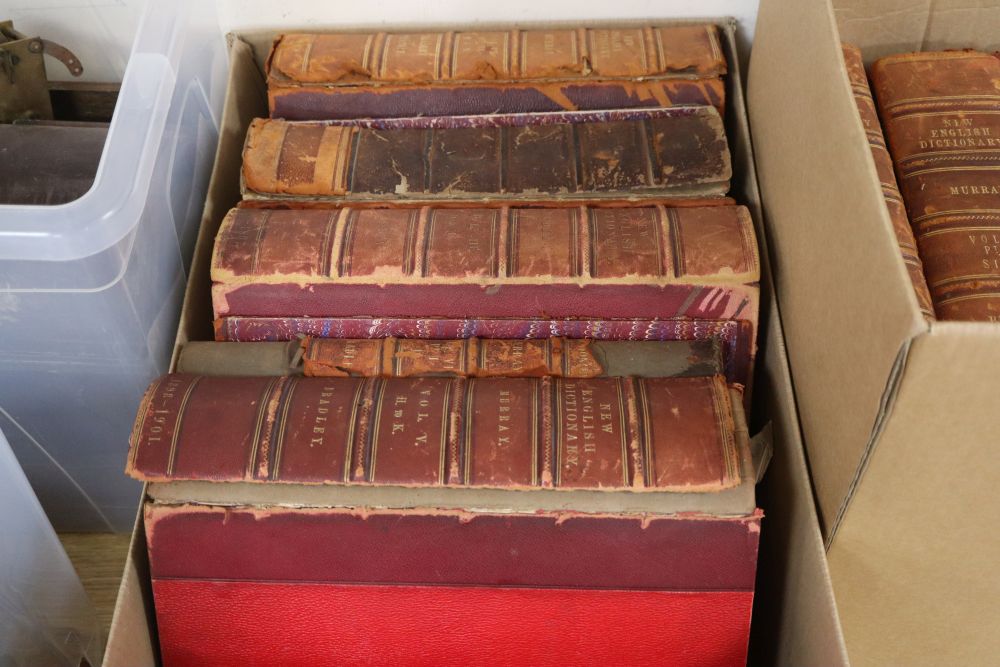 Craigie, New English Dictionary Vol X Part 1 and 2, and 13 volumes by Murray